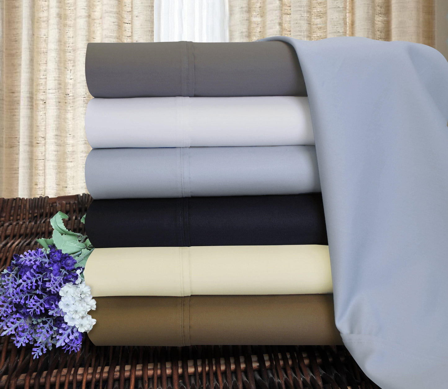 Premium 1200 Thread Count Cotton Blend Sheet Set FredCo