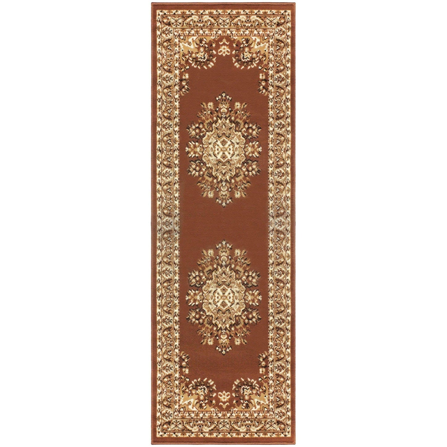 Prescott Oriental Contemporary Baroque Medallion Rug FredCo