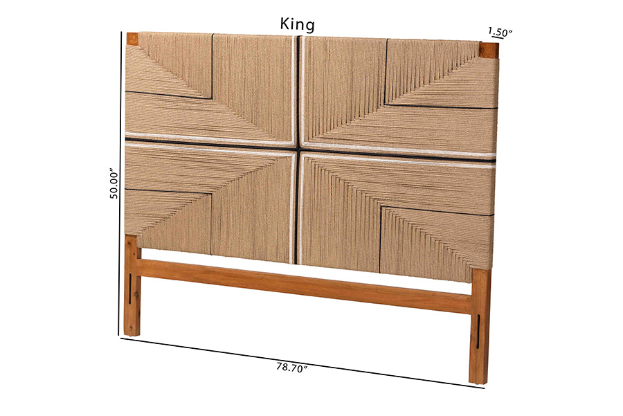 Prita Paper Loom Headboard FredCo