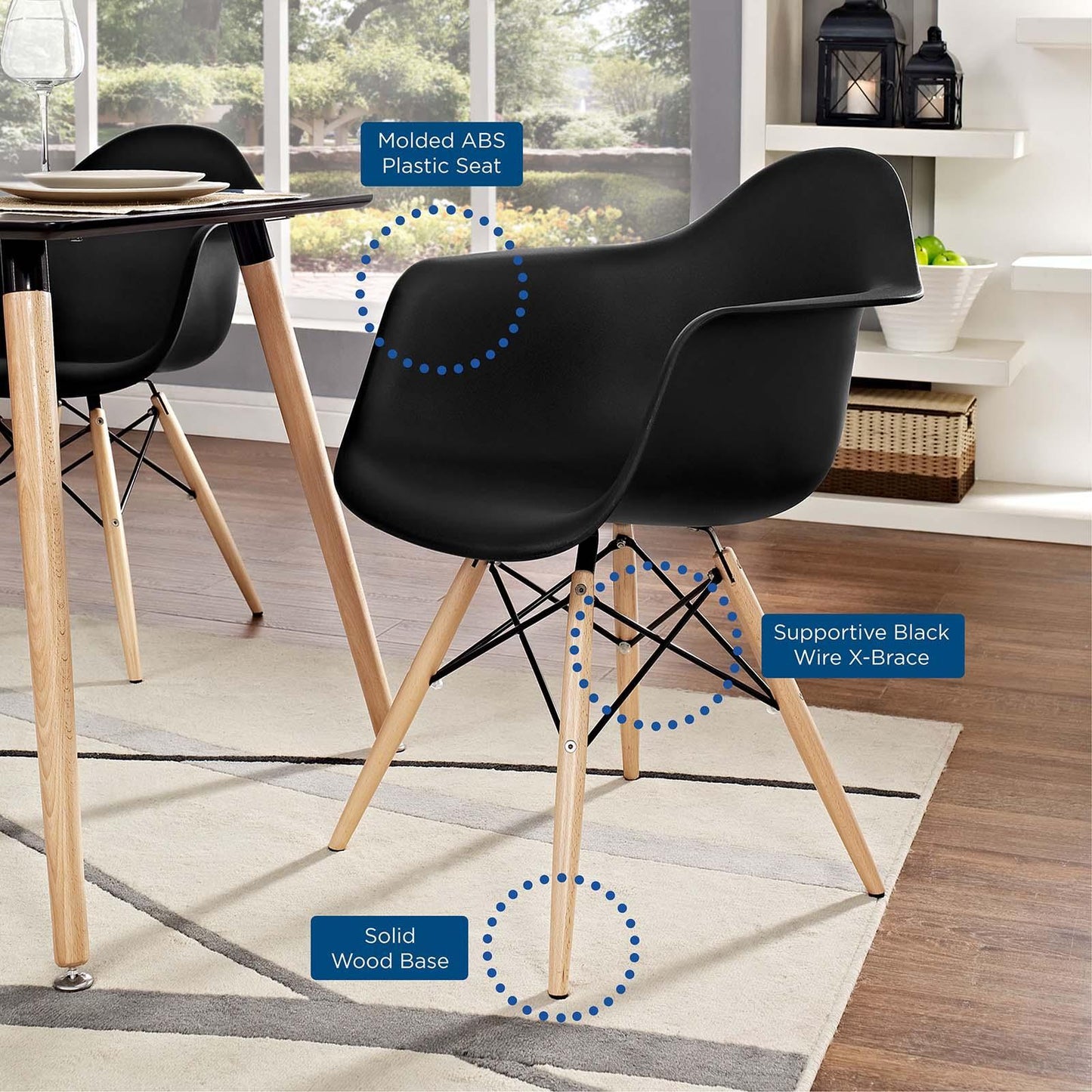Pyramid Dining Armchair Set of 2, EEI-929- FredCo