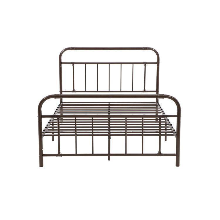 Queen Metal Bed Frame with Headboard and Footboard FredCo