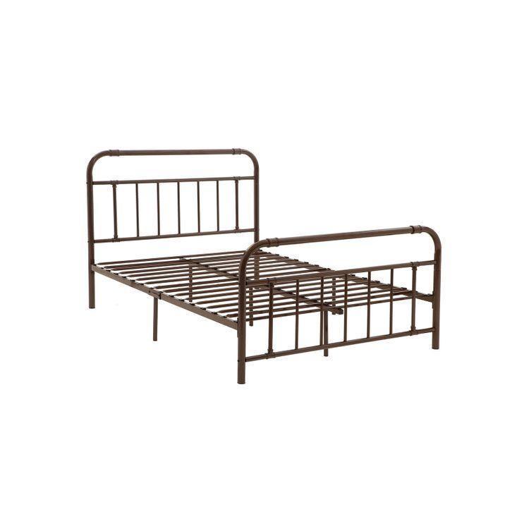 Queen Metal Bed Frame with Headboard and Footboard FredCo