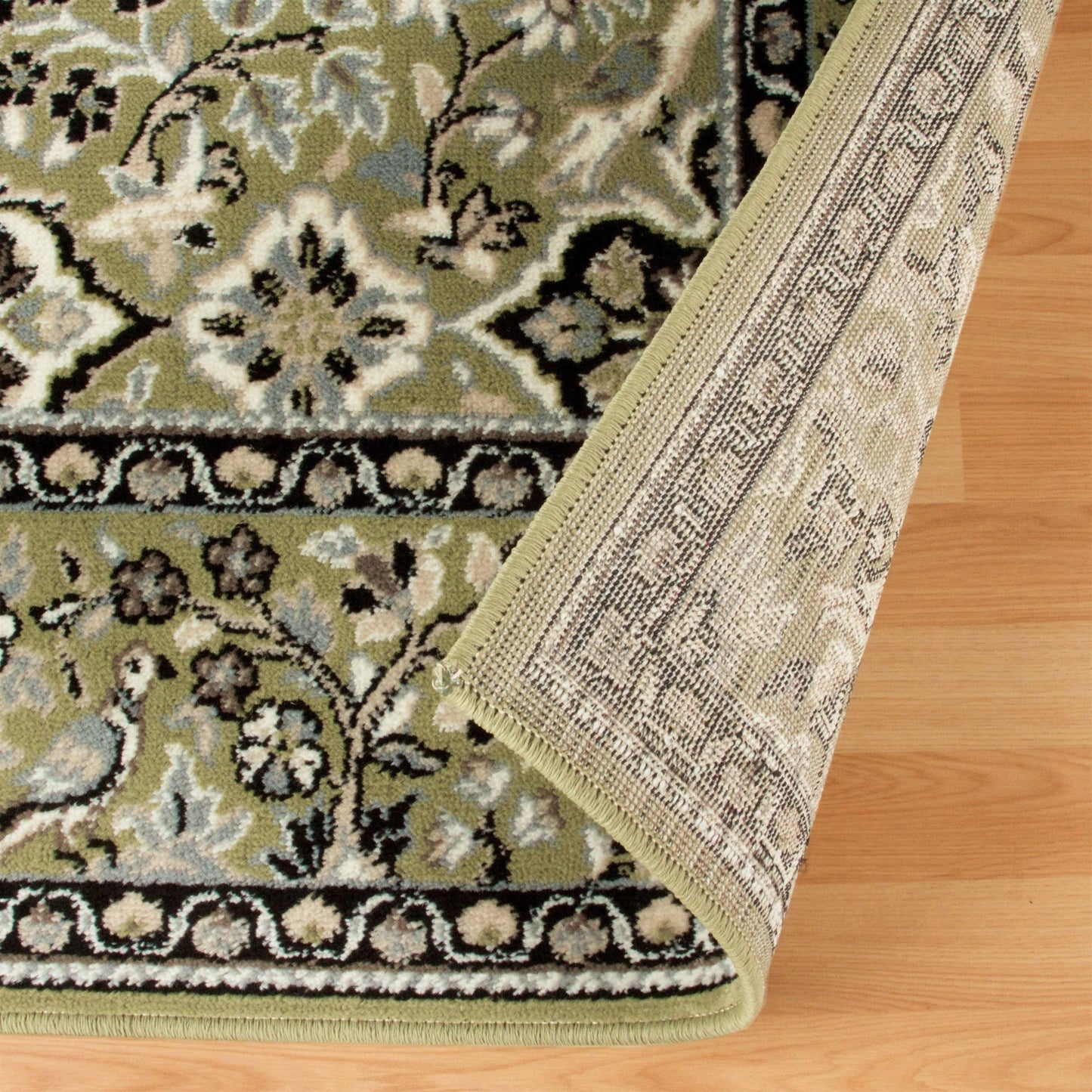 Radcliffe Transitional Flora Wildlife Nature Design Rug FredCo