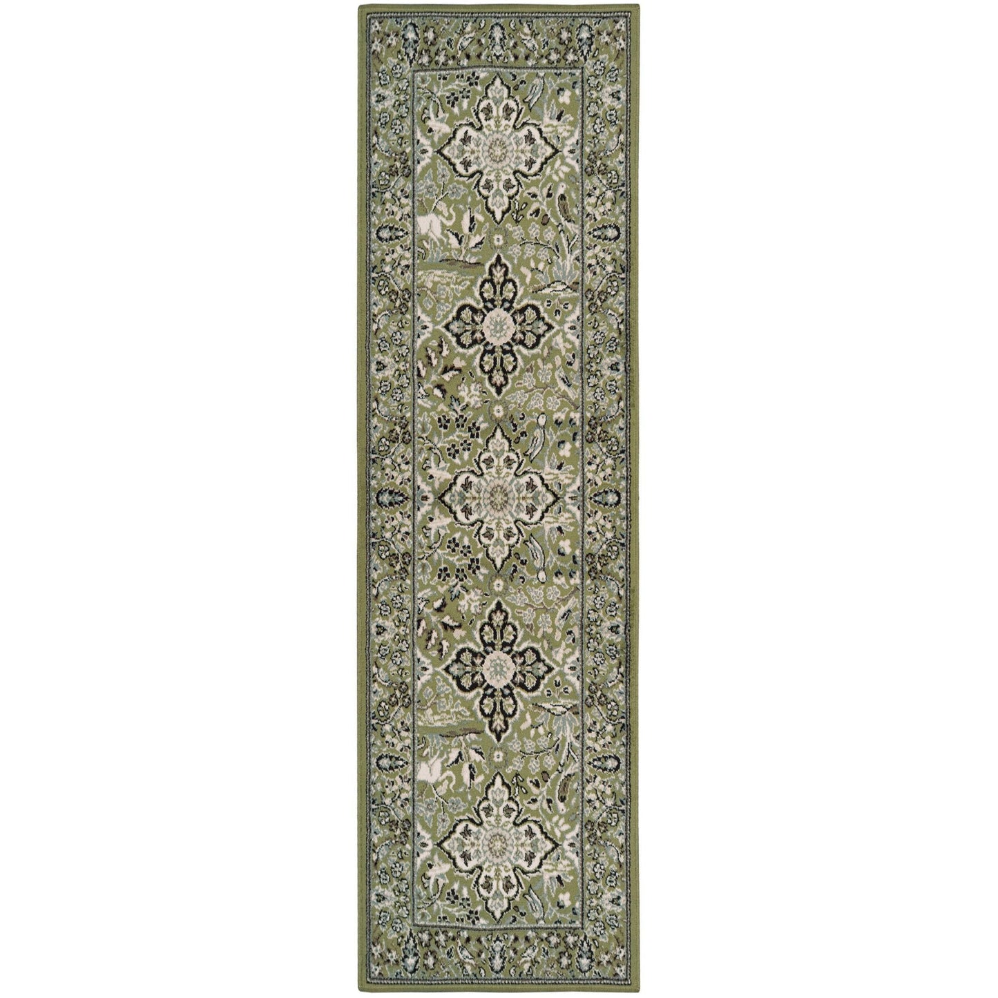 Radcliffe Transitional Flora Wildlife Nature Design Rug FredCo