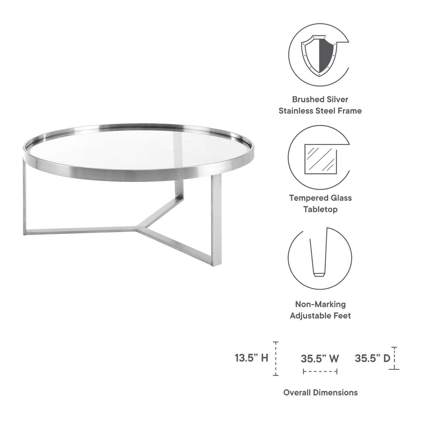 Relay Coffee Table, EEI-6154 FredCo