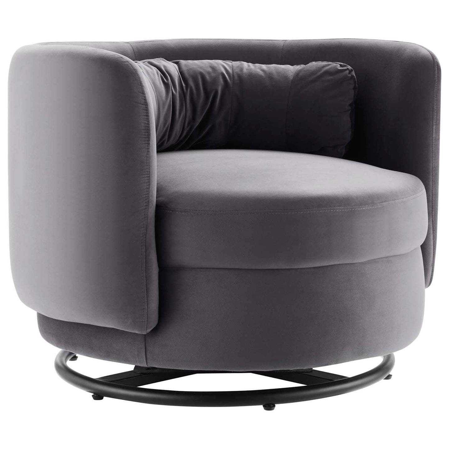 Relish Performance Velvet Swivel Chair, EEI-5001 FredCo