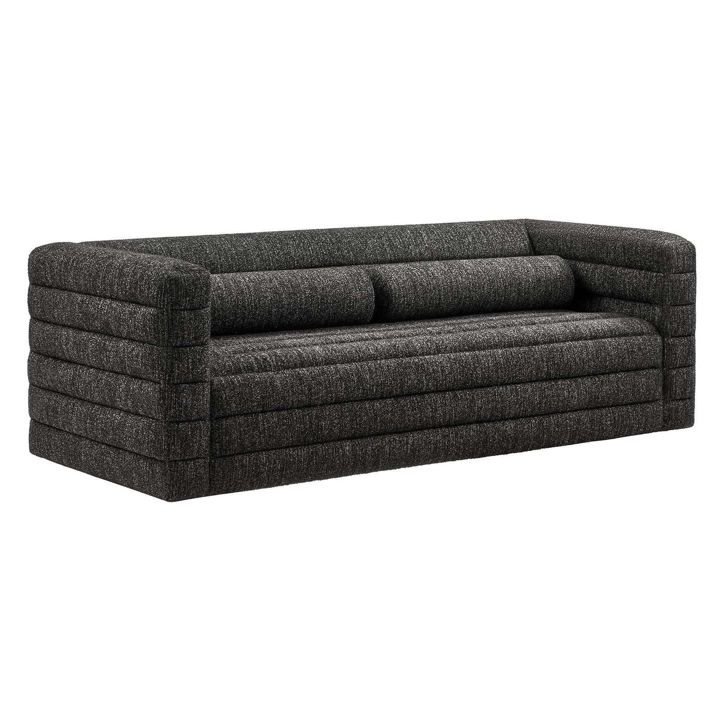 Relle Channel Tufted Boucle Upholstered Sofa by Modway EEI-7136 FredCo