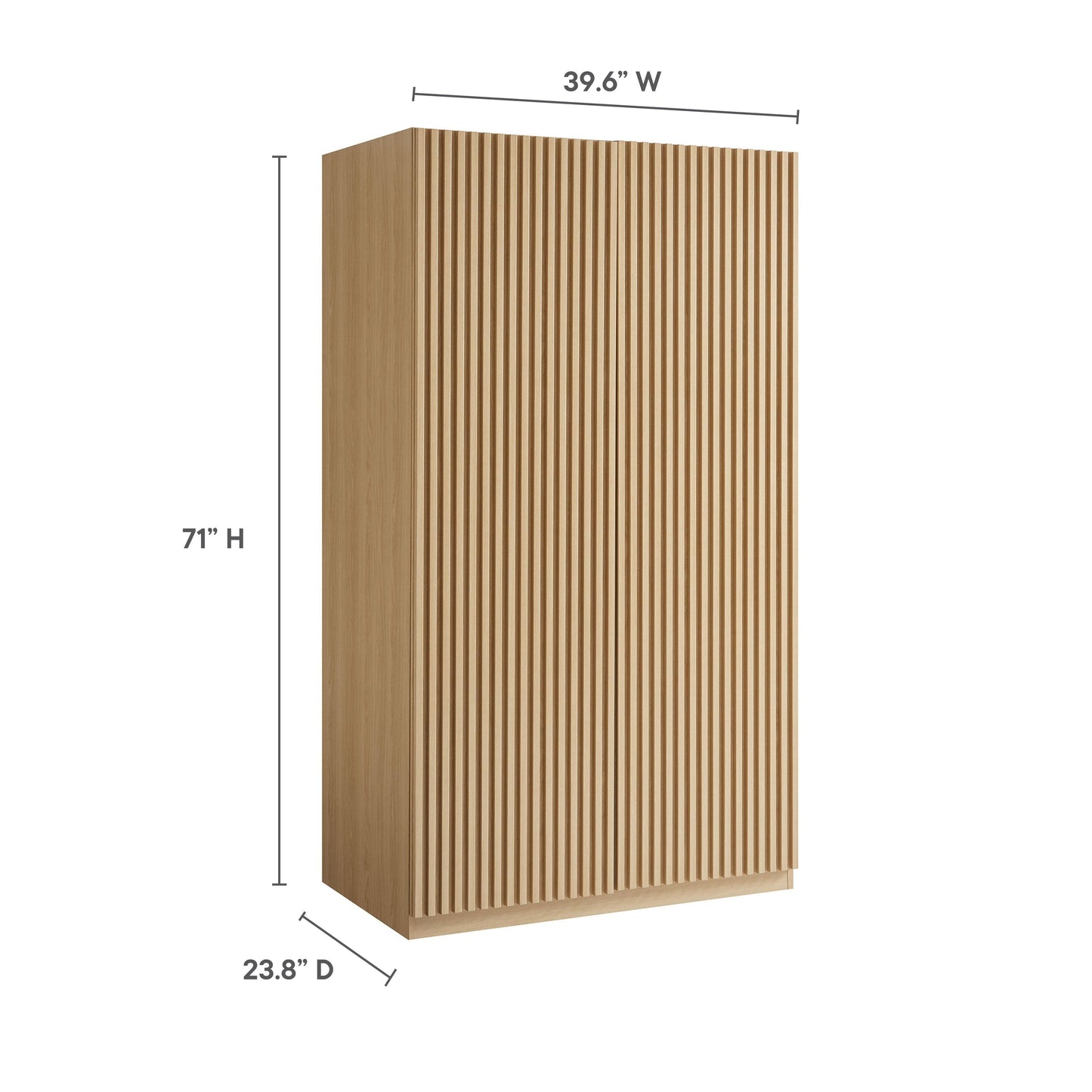 Render 2-Door Wardrobe Closet by Modway FredCo