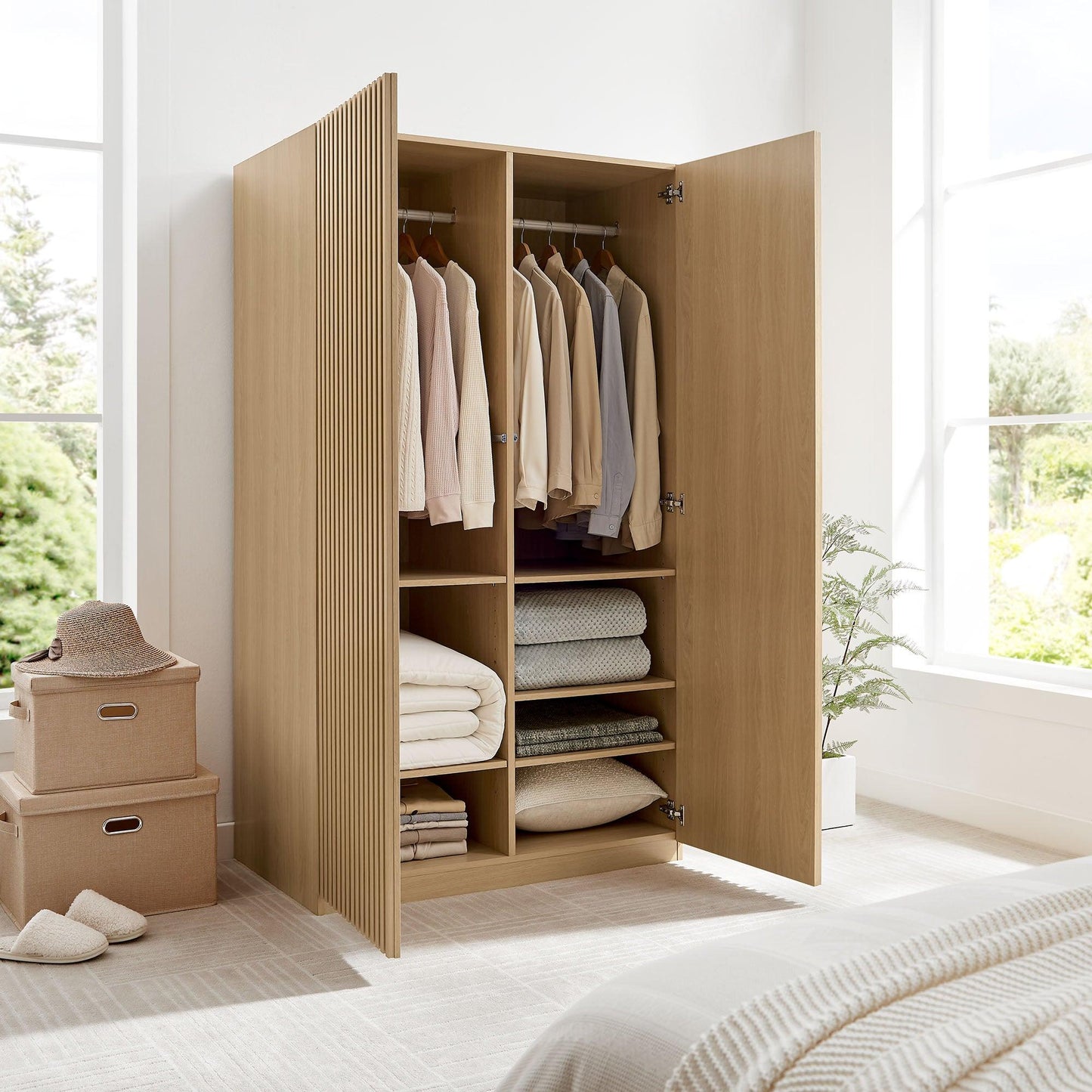 Render 2-Door Wardrobe Closet by Modway FredCo