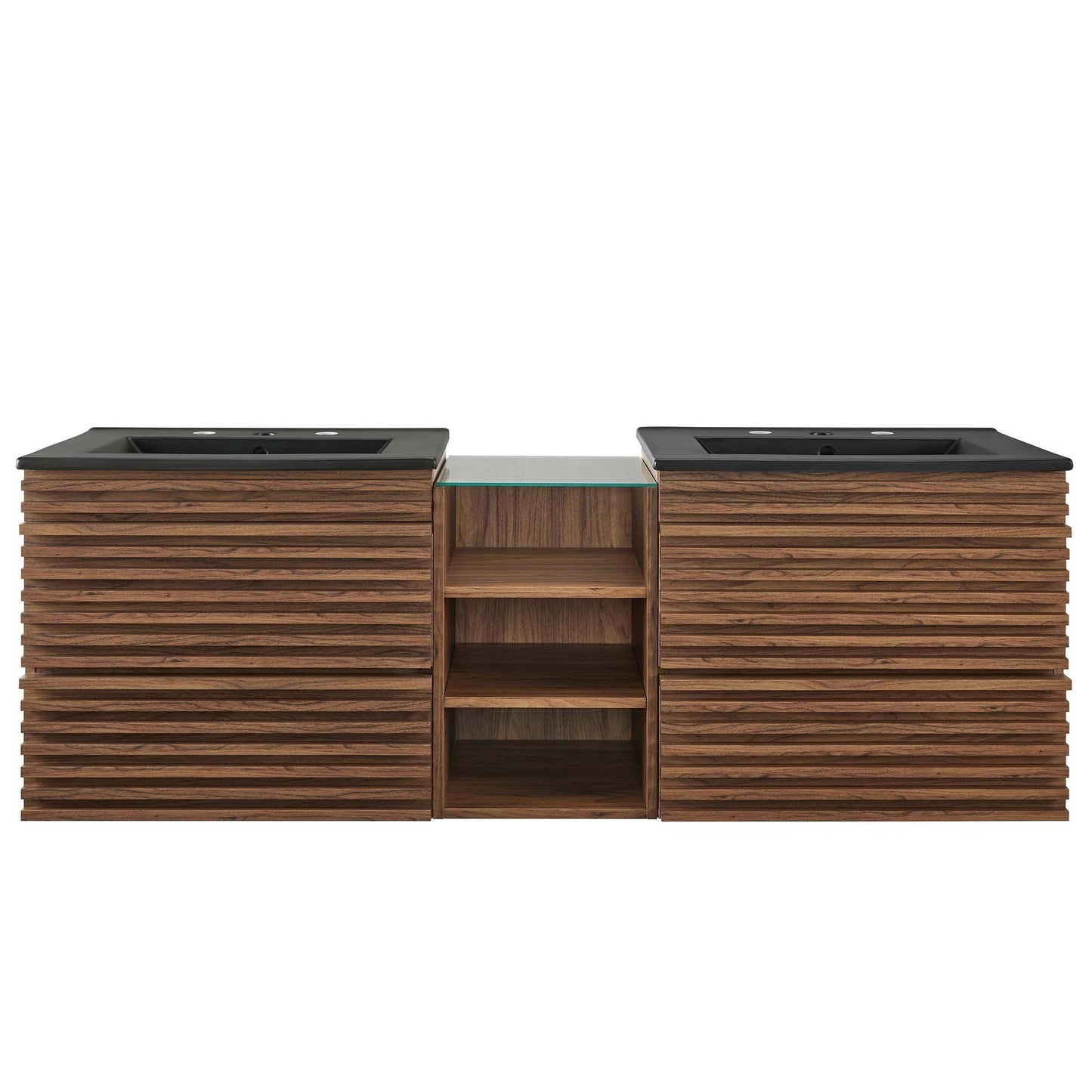 Render 62" Wall-Mount Double Sink Bathroom Vanity by Modway FredCo