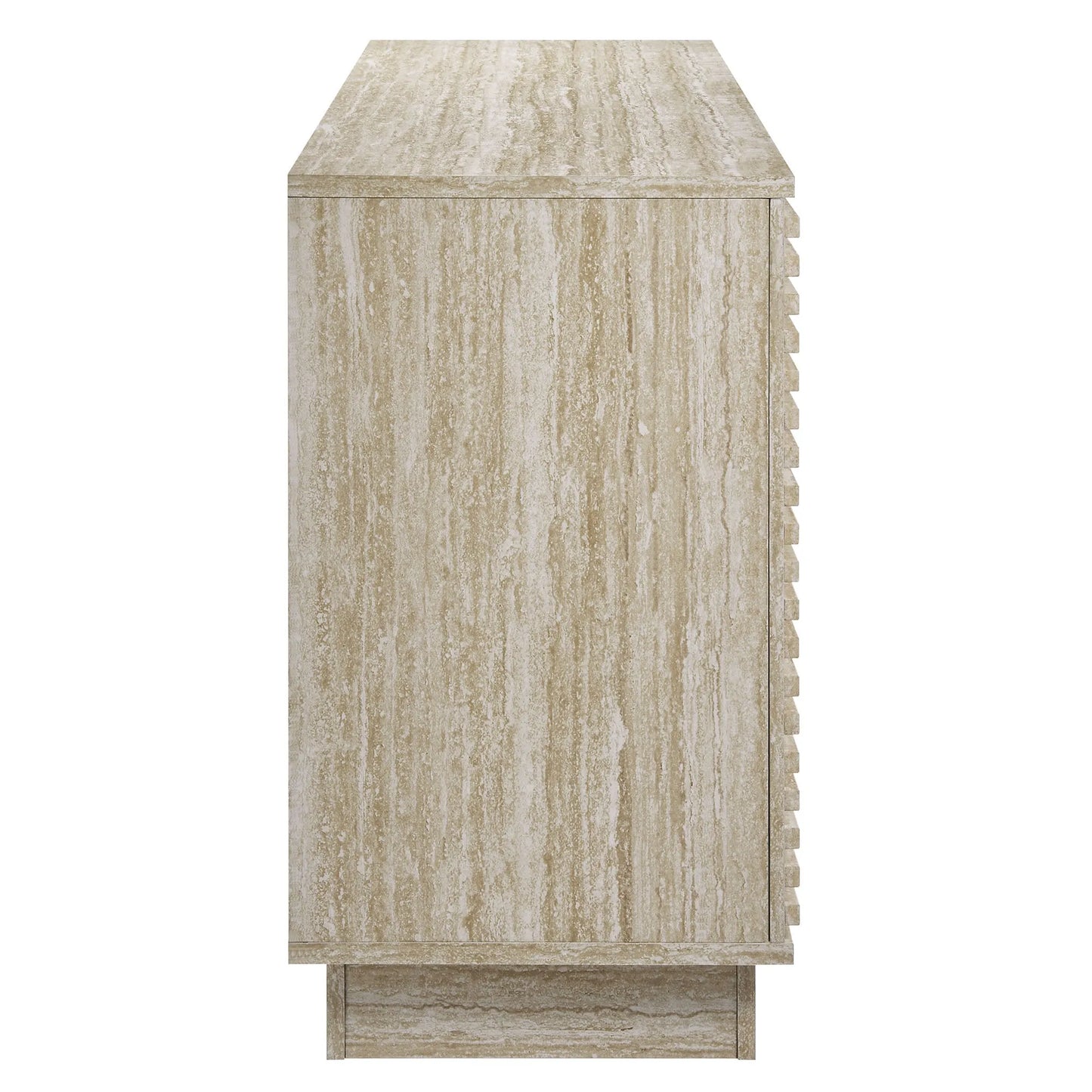 Render 70" Faux Travertine Sideboard Cabinet TV Stand by Modway EEI-6966 FredCo