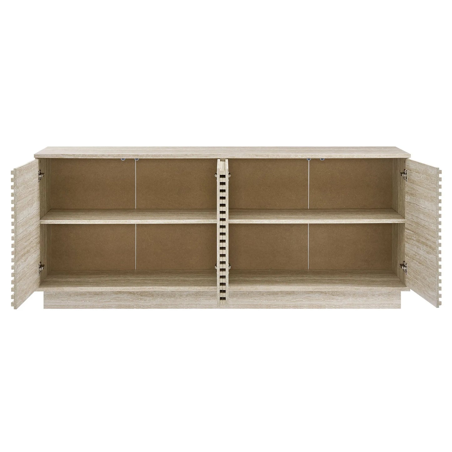 Render 70" Faux Travertine Sideboard Cabinet TV Stand by Modway EEI-6966 FredCo