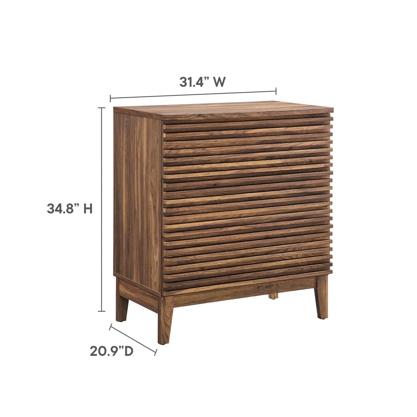 Render Large 3-Drawer Nightstand by Modway FredCo