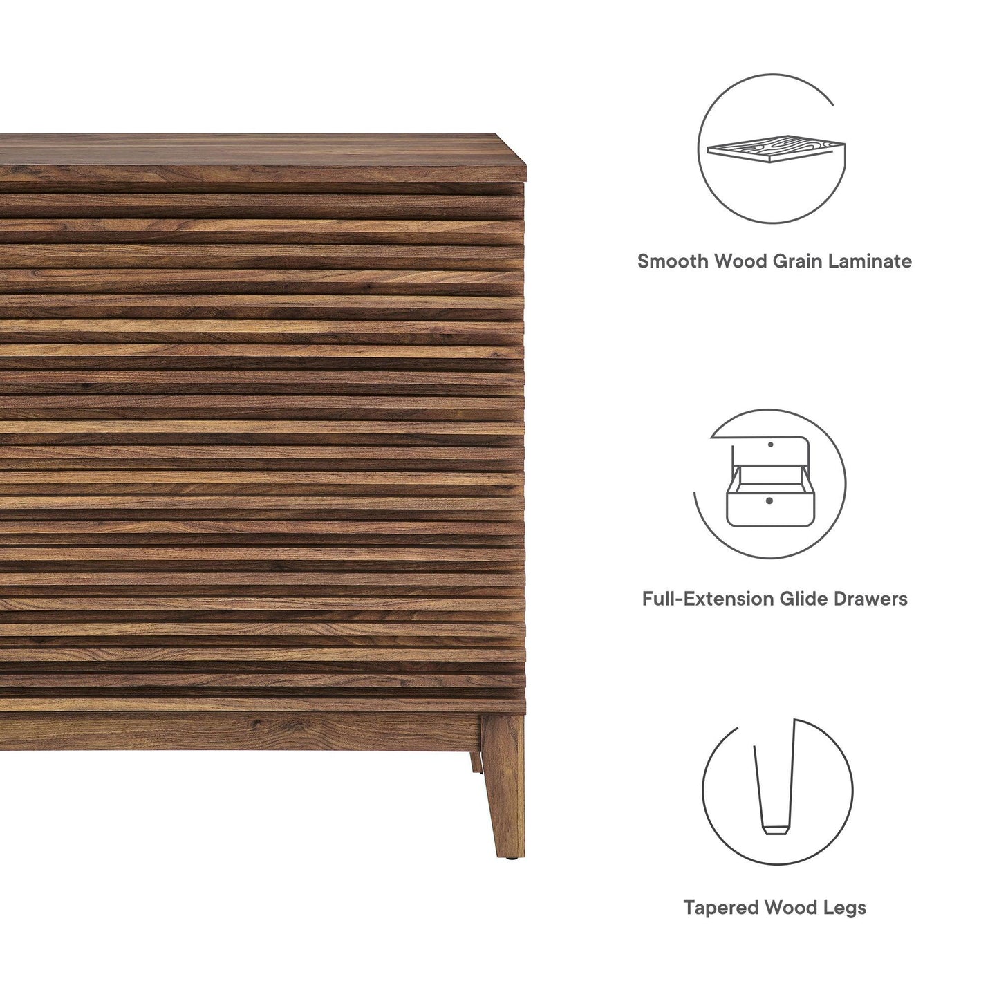 Render Large 3-Drawer Nightstand by Modway FredCo