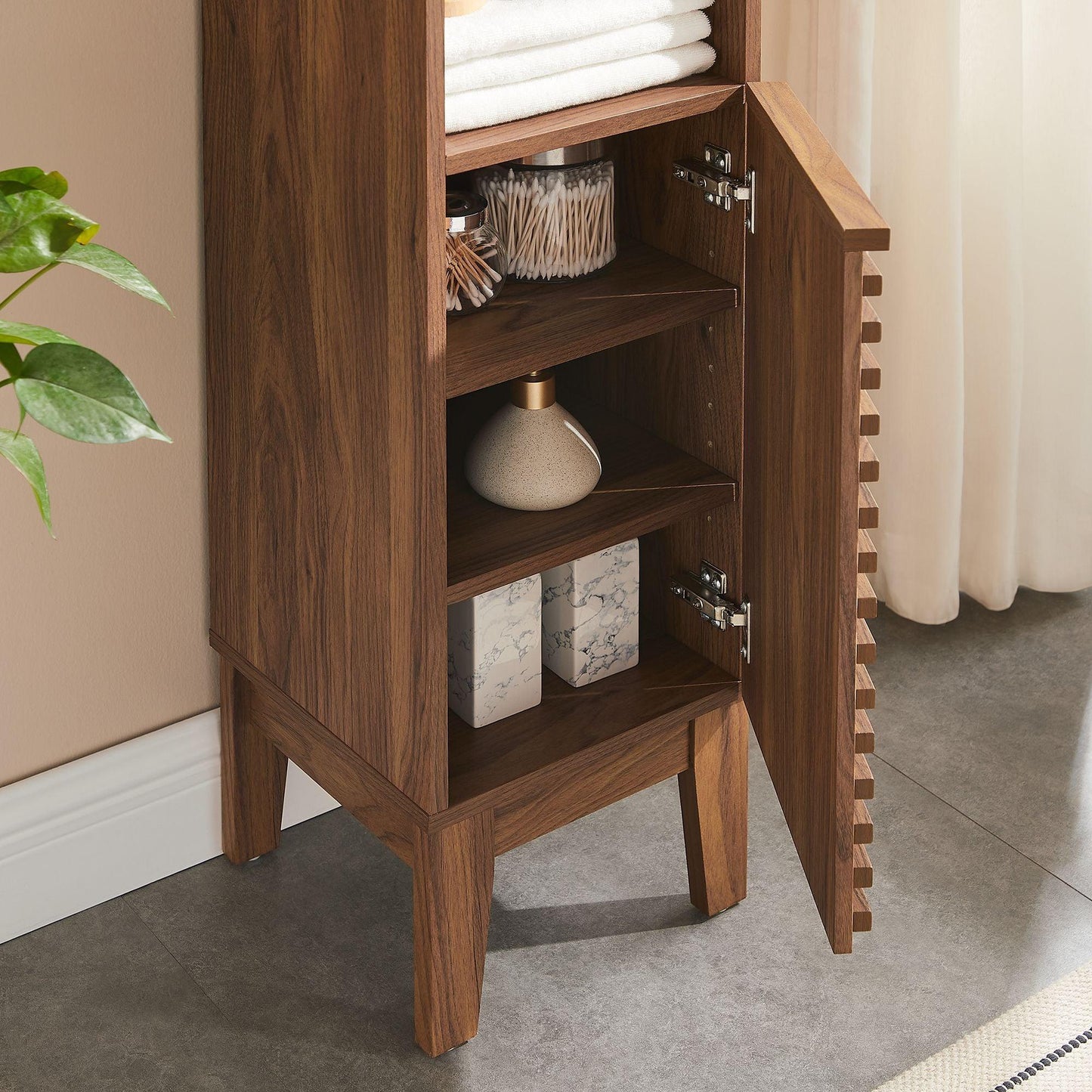 Render Tall Narrow Bathroom Storage Cabinet by Modway FredCo