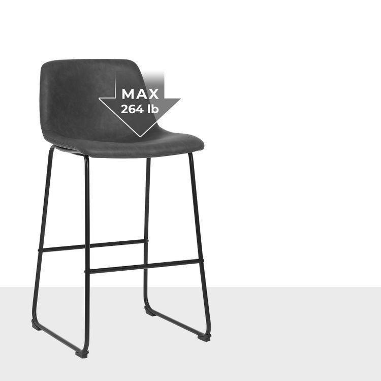 Retro Black Bar Stools FredCo