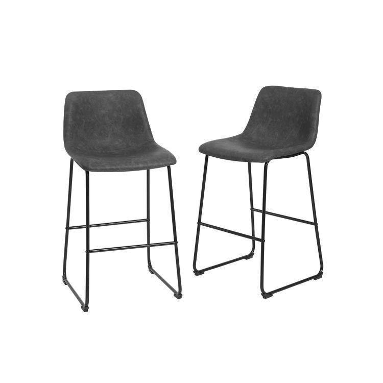Retro Black Bar Stools FredCo