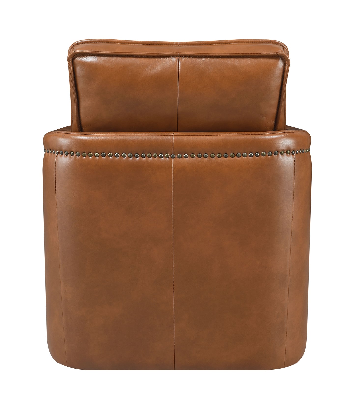 Rocha Brown Leather Aire Swivel Chair W/Glider FredCo