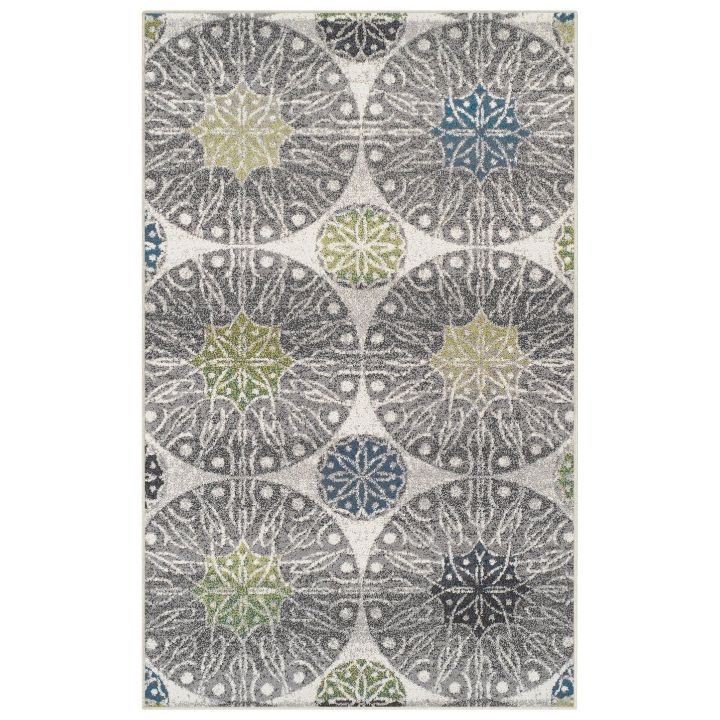 Rosette Contemporary Medallion Geometric Rug FredCo