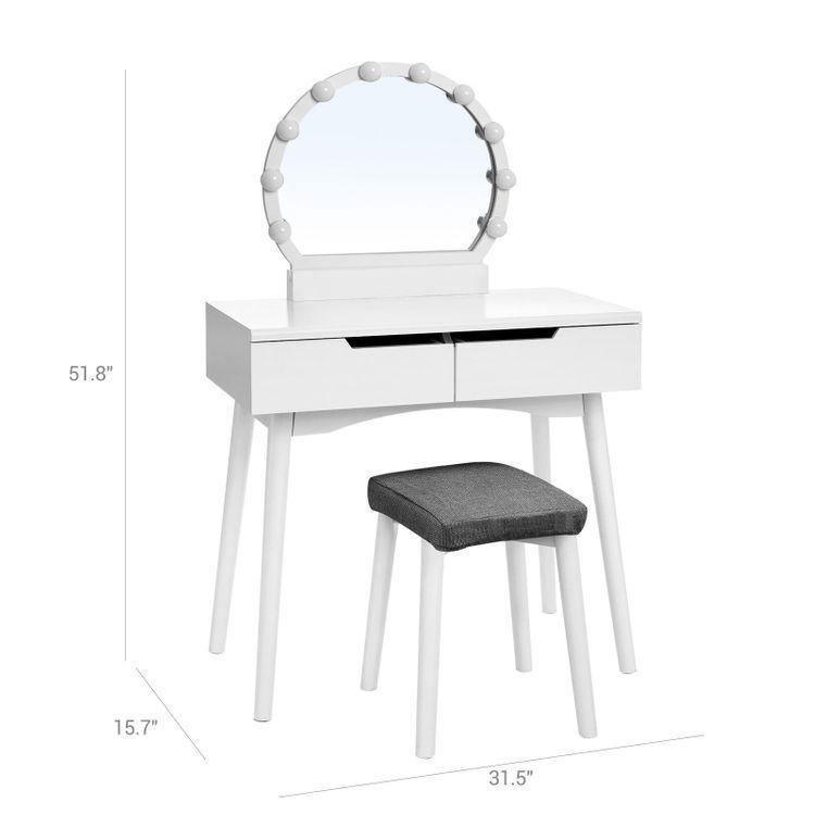 Round Mirror Vanity Set FredCo