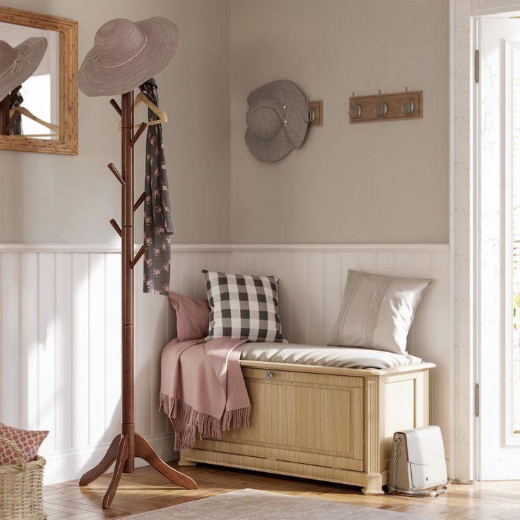 Rubberwood Base Coat Rack FredCo