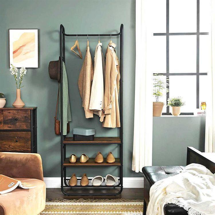 Rustic Brown Hall Tree FredCo