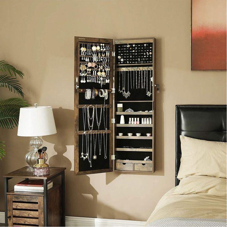 Rustic Brown Jewelry Cabinet FredCo