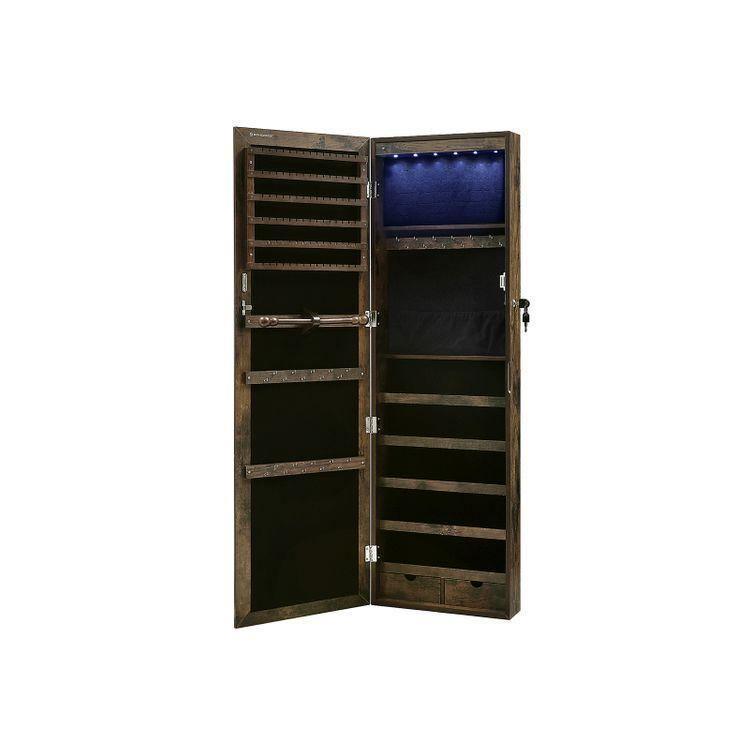 Rustic Brown Jewelry Cabinet FredCo