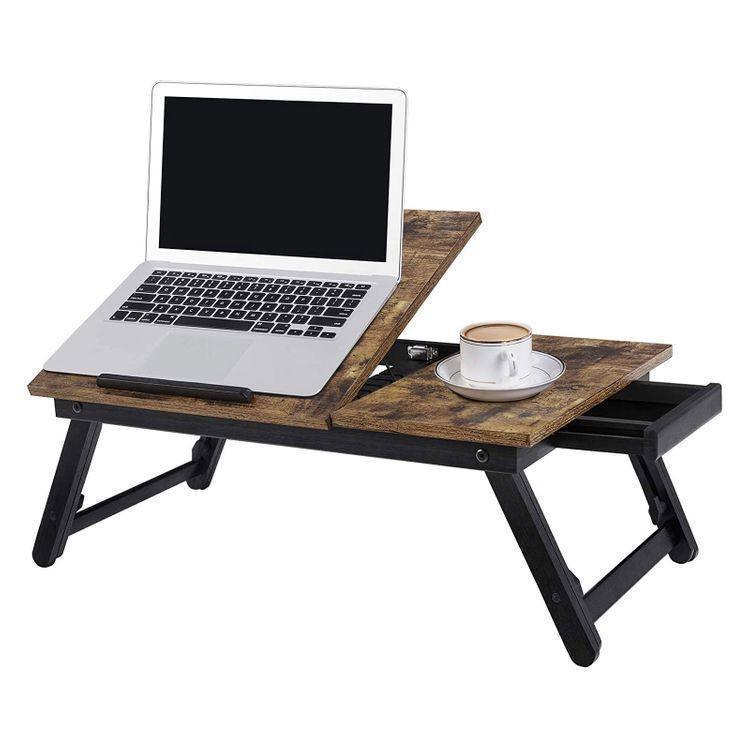 Rustic Brown Laptop Desk FredCo