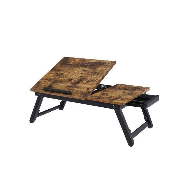 Rustic Brown Laptop Desk FredCo