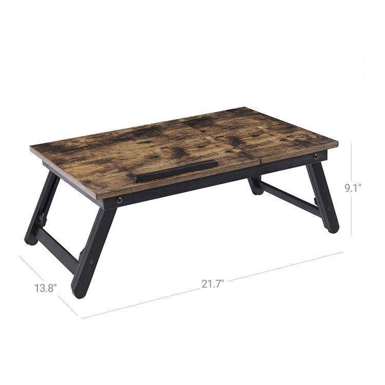 Rustic Brown Laptop Desk FredCo