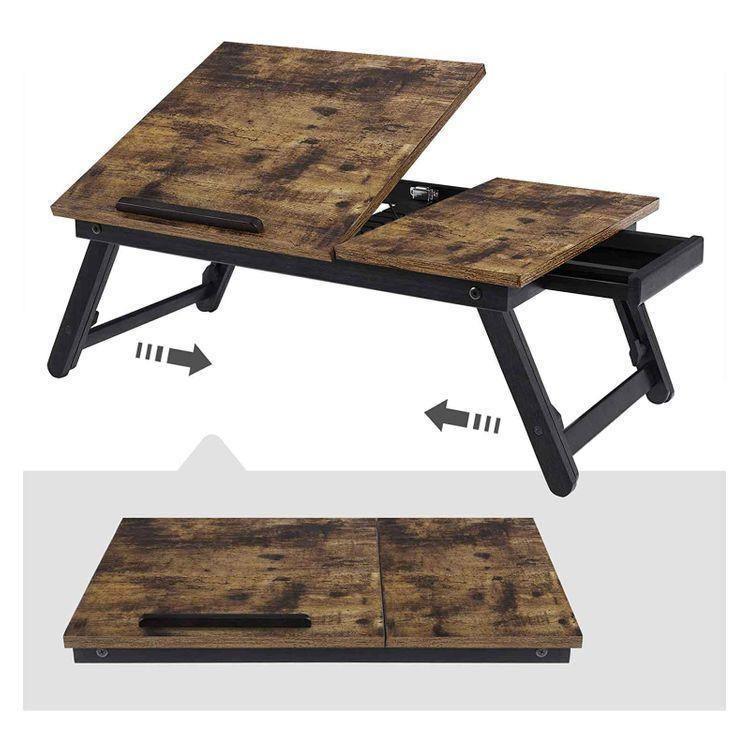 Rustic Brown Laptop Desk FredCo
