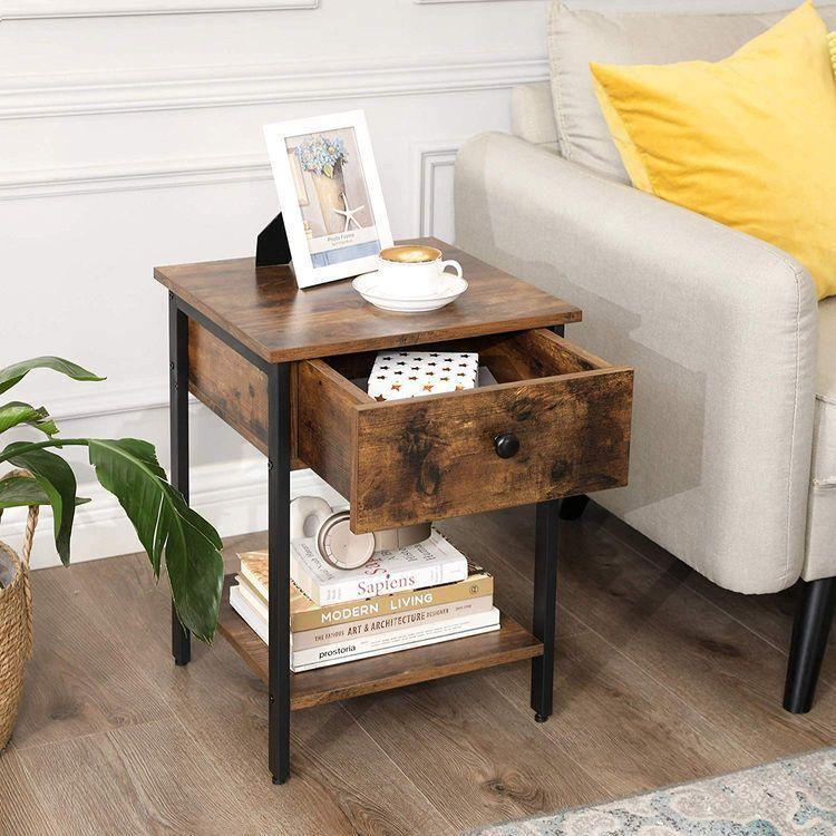 Rustic Brown Nightstand FredCo
