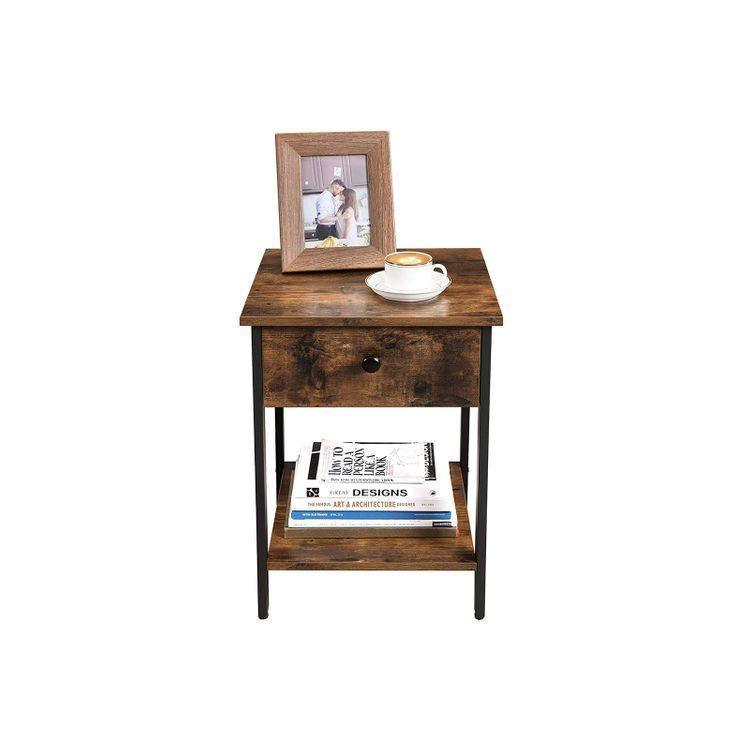 Rustic Brown Nightstand FredCo
