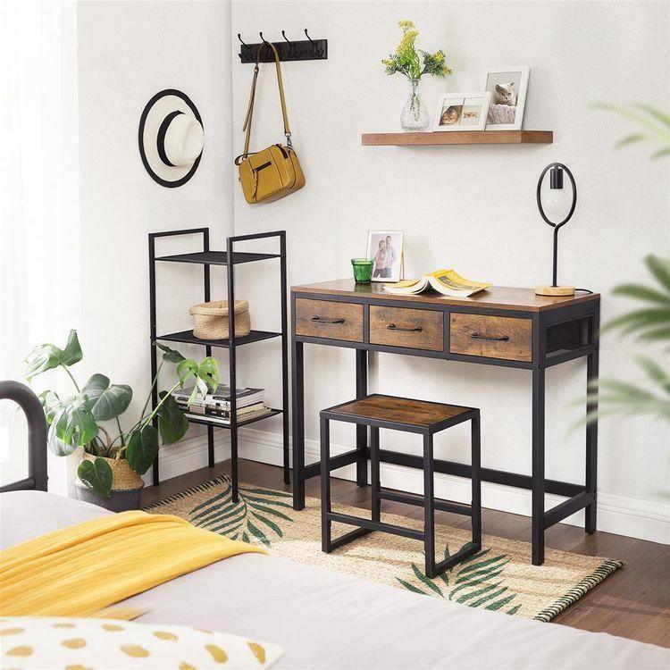 Rustic Brown Vanity Set FredCo