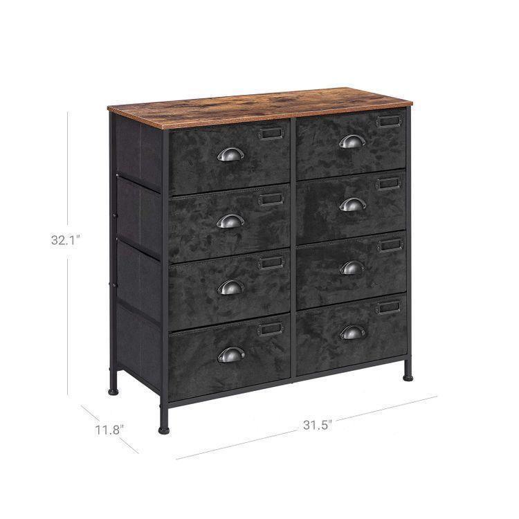 Rustic Vertical Drawer Dresser FredCo