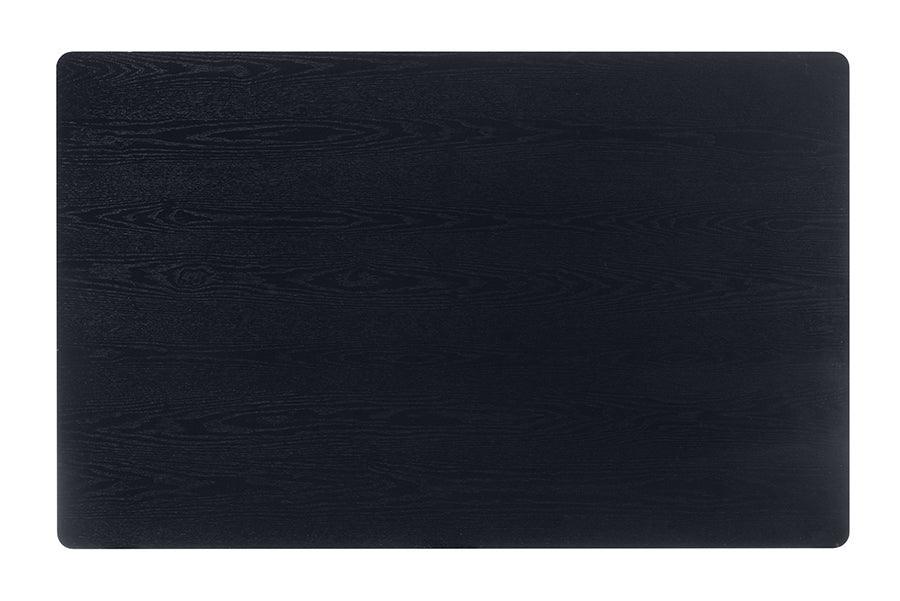 Sabelle Modern Bohemian Black Finished Wood and Rattan 5-Piece Dining Set FredCo