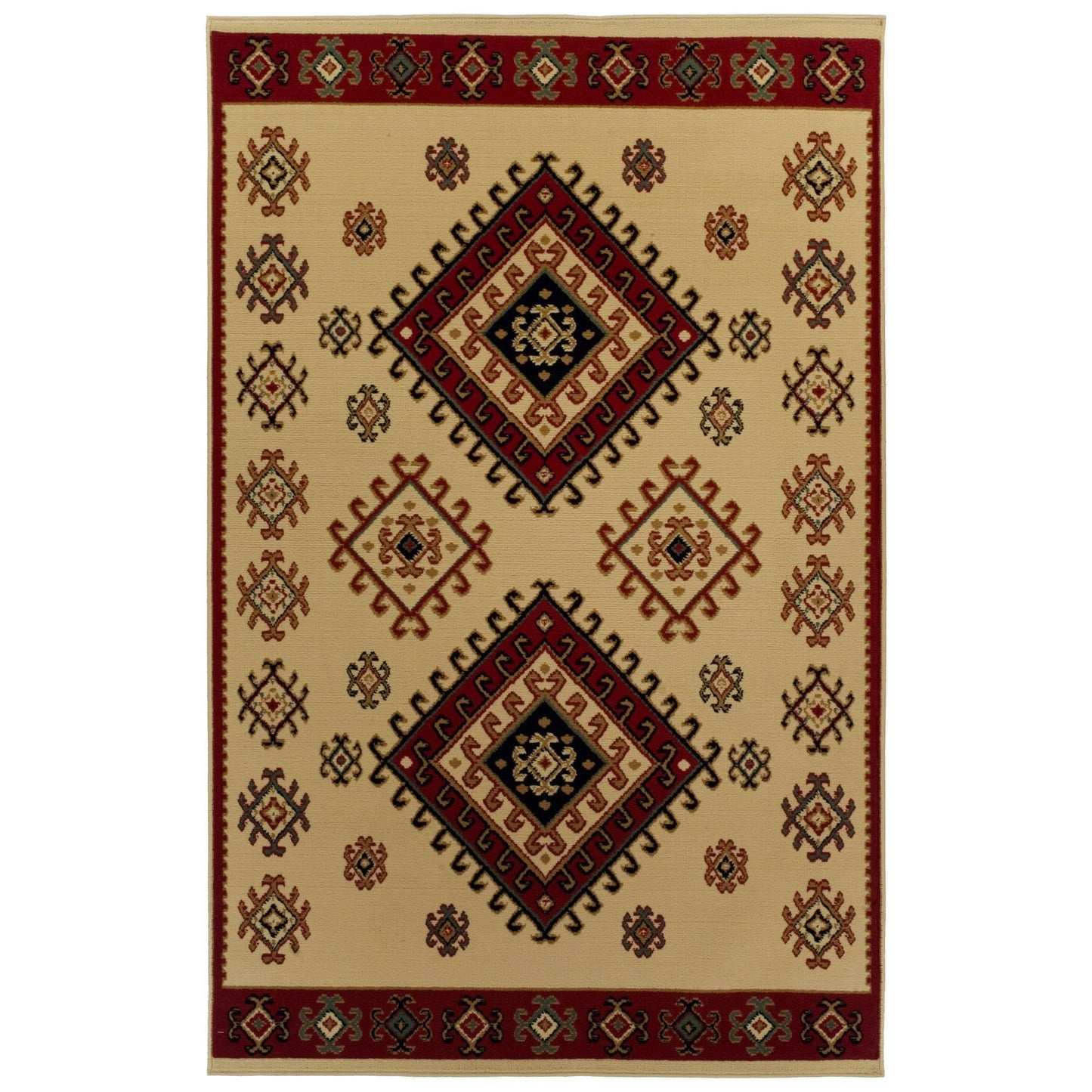 Santa Fe Traditional Tribal Southwestern Rug FredCo