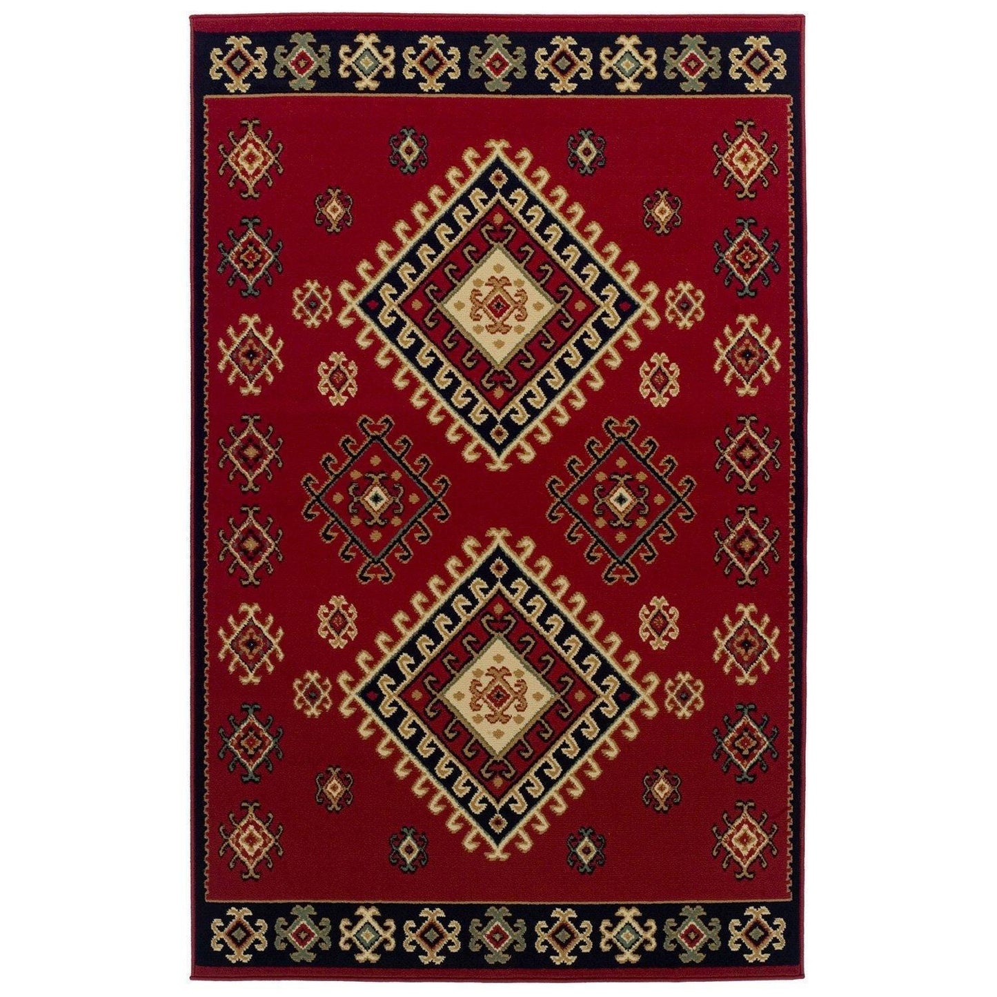 Santa Fe Traditional Tribal Southwestern Rug FredCo