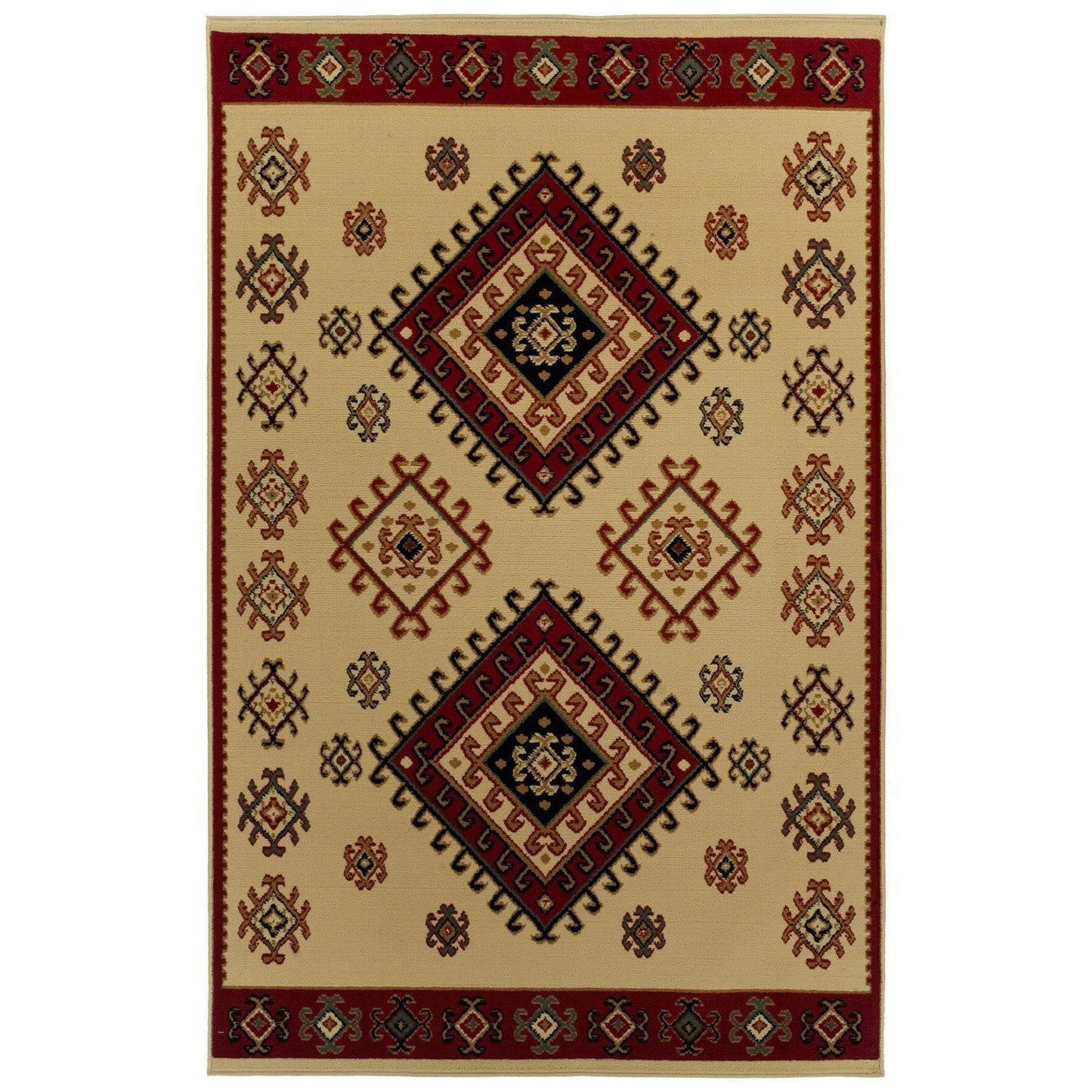 Santa Fe Traditional Tribal Southwestern Rug FredCo
