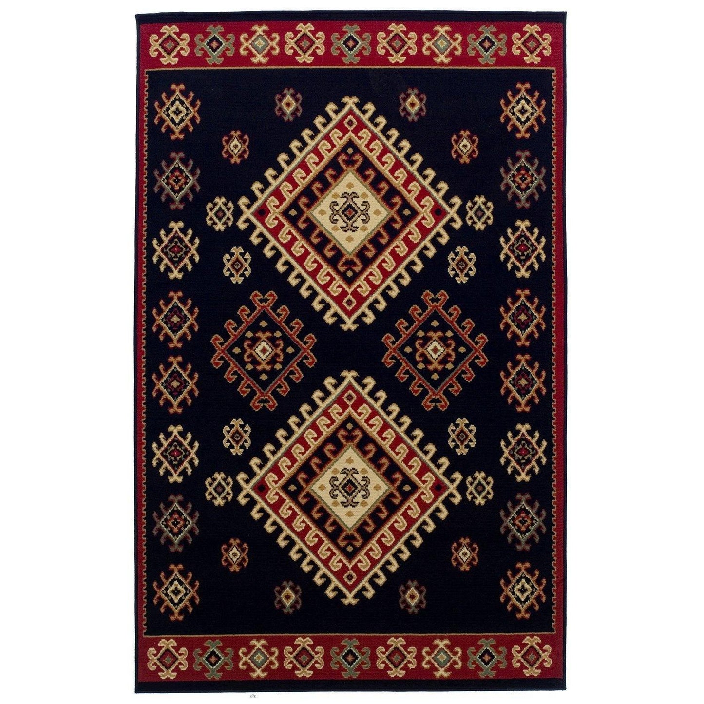 Santa Fe Traditional Tribal Southwestern Rug FredCo
