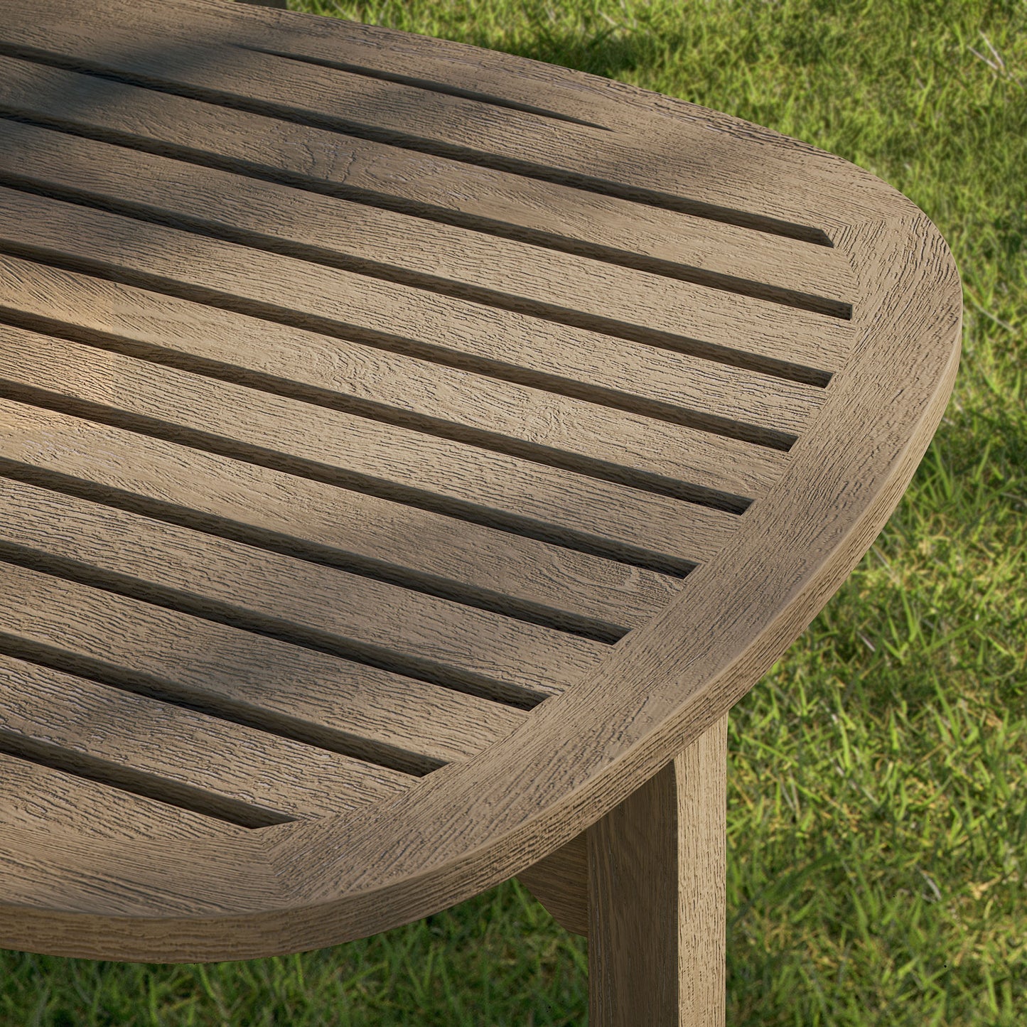 Saratoga Square Outdoor Patio Teak Wood Side Table by Modway EEI-7263 FredCo