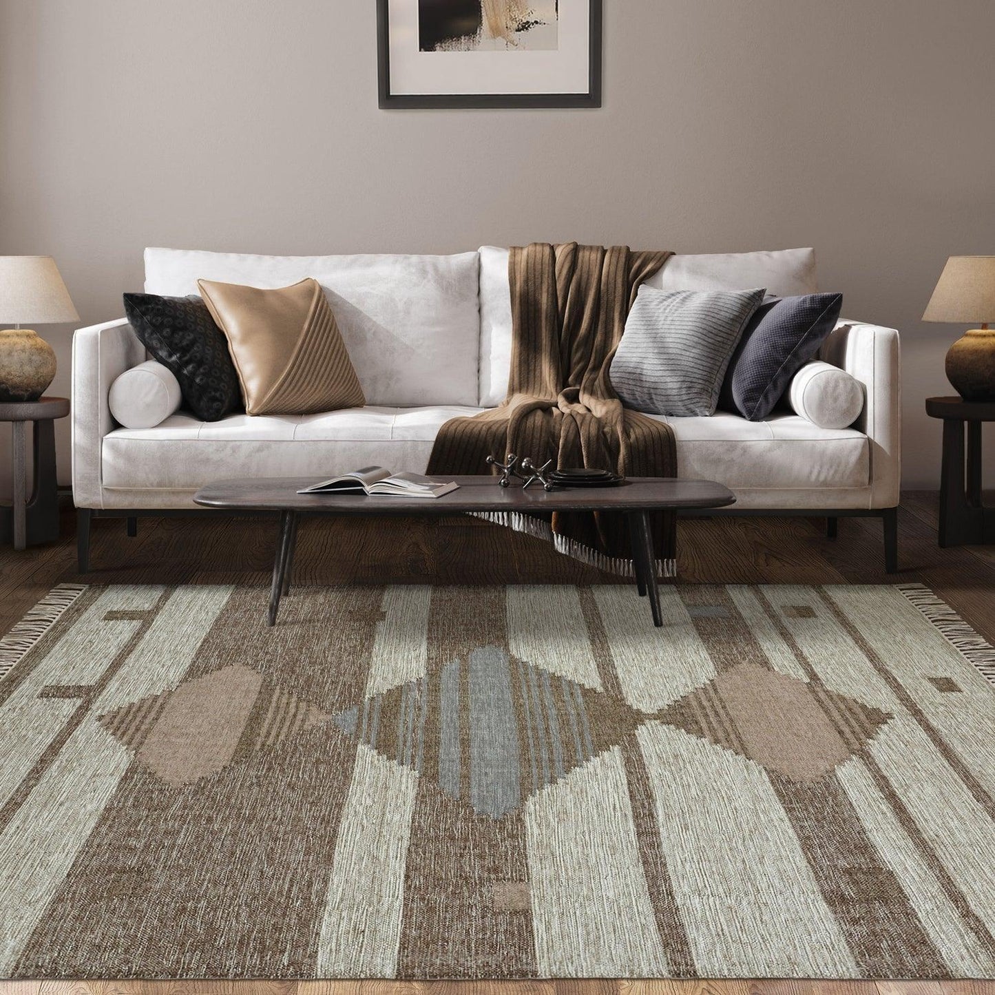 Sayah Hand Crafted Wool And Cotton Rug FredCo