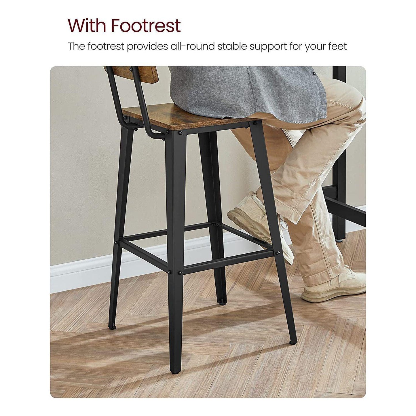 Set of 2 Bar Stools FredCo