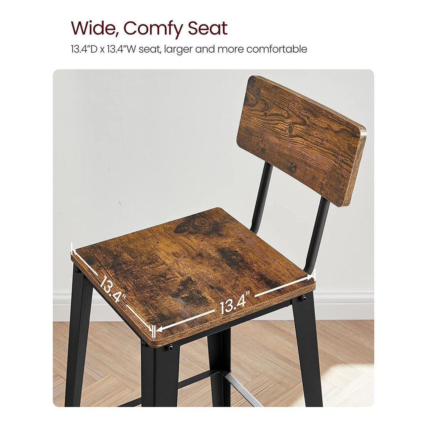 Set of 2 Bar Stools FredCo