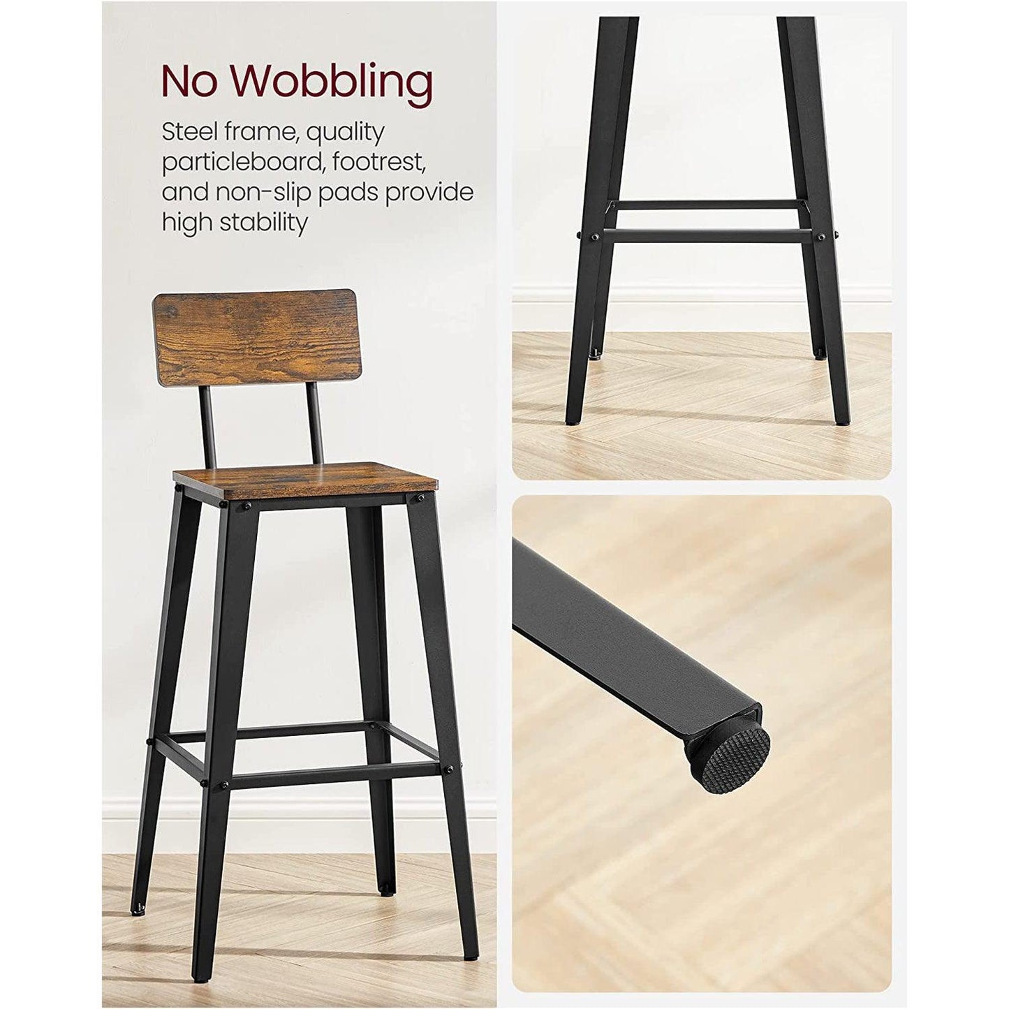 Set of 2 Bar Stools FredCo