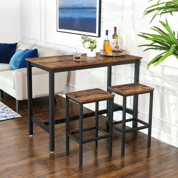Set of 2 Industrial Bar Stools FredCo