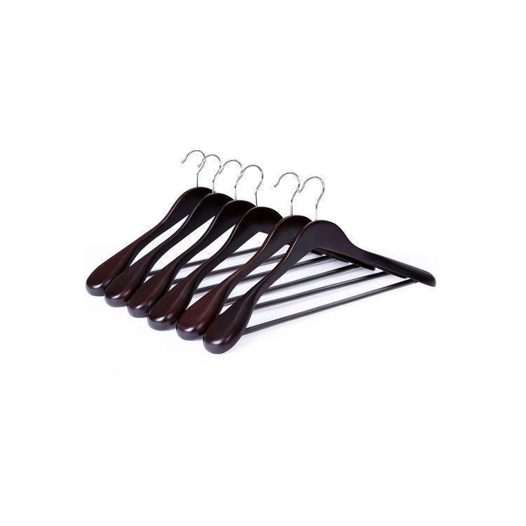Set of 6 Wood Suit Hanger FredCo