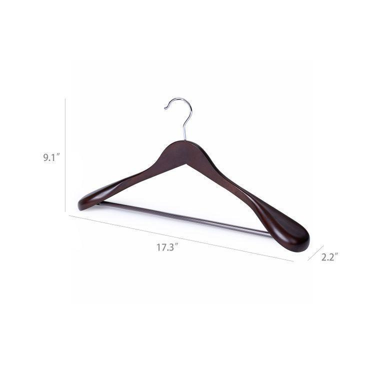 Set of 6 Wood Suit Hanger FredCo