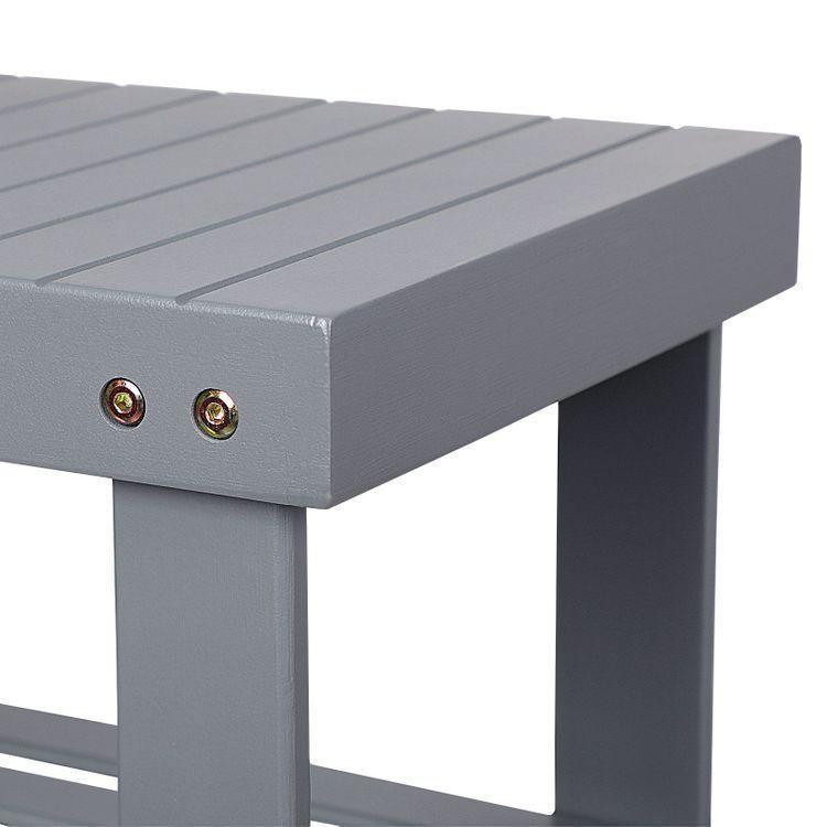 Shoe Rack Bench Grey FredCo